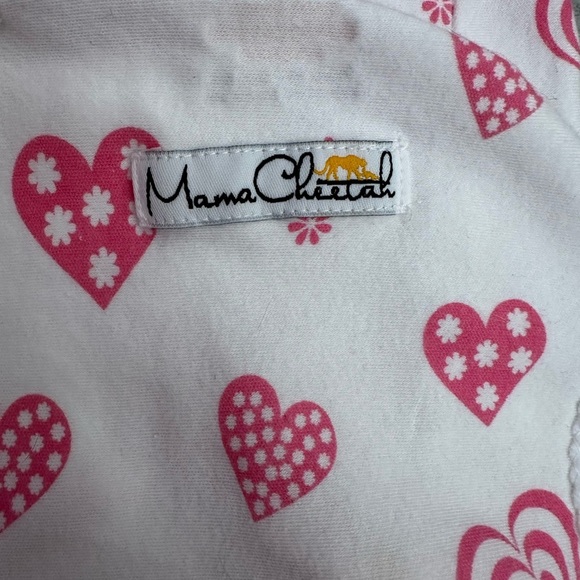 Mama Cheetah Baby Swaddle Blankets with Pink Trim - Picture 6 of 11